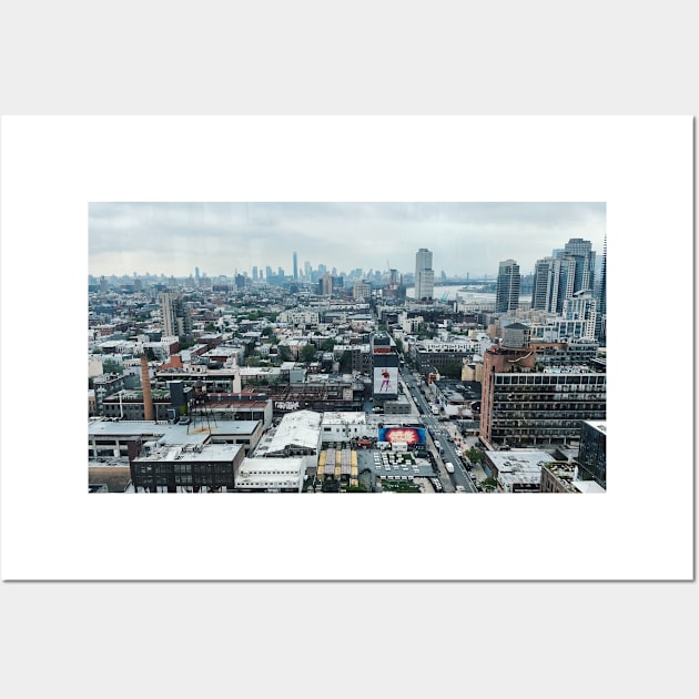 View of Brooklyn and City Skyline from High Wall Art by offdutyplaces